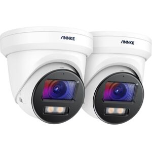 Annke - 4k Cámara De Seguridad Ip Poe Exterior Color Visión Nocturna Domo Impermeable Ip67,2pcs Annke - 4k Cámara De Seguridad Ip Poe Exterior Color Visión Nocturna Domo Impermeable Ip67,2pcs