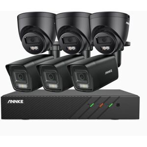 Annke - 5mp Poe Sistema De Videovigilancia,6 Cámara Detección De Movimiento Color Visión Nocturna App/pc Remoto,2tb Hdd Annke - 5mp Poe Sistema De Videovigilancia,6 Cámara Detección De Movimiento Color Visión Nocturna App/pc Remoto,2tb Hdd