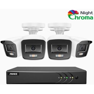 8ch Kit De Cámara De Seguridad Dvr 5mp 4 Cámaras Visión Nocturna A Color Alertas Correo Electrónico Detección Movimiento - Annke 8ch Kit De Cámara De Seguridad Dvr 5mp 4 Cámaras Visión Nocturna A Color Alertas Correo Electrónico Detección Movimiento - Annke