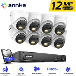 12mp Kit De Videovigilancia Cámaras Smart Dual Luz Visión Nocturna Detección Movimiento 8×cámara Seguridad - 1tb - Annke 12mp Kit De Videovigilancia Cámaras Smart Dual Luz Visión Nocturna Detección Movimiento 8×cámara Seguridad - 1tb - Annke