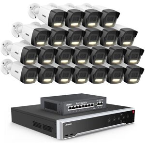 3k Cámara De Seguridad Exterior, 32ch Nvr 24 Cámara Ip Poe Detección De Personas Vehículos, Visión Nocturna Color, Kit De Videovigilancia - Annke 3k Cámara De Seguridad Exterior, 32ch Nvr 24 Cámara Ip Poe Detección De Personas Vehículos, Visión Nocturna Color, Kit De Videovigilancia - Annke