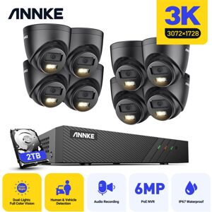 Annke 5mp Kit Cámara Vigilancia 8 Cámaras Smart Visión Nocturna Doble Luz Motion Detection Cctv Sistema Cámara Seguridad 2tb Annke 5mp Kit Cámara Vigilancia 8 Cámaras Smart Visión Nocturna Doble Luz Motion Detection Cctv Sistema Cámara Seguridad 2tb