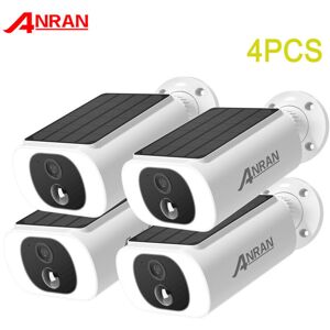 Cámara De Vigilancia Exterior Inalámbrica Wifi Solar, 3mp, Audio Bidireccional, Detección De Movimiento Pir, Compatible Con Alexa Anran C3 - 4 Unidades Cámara De Vigilancia Exterior Inalámbrica Wifi Solar, 3mp, Audio Bidireccional, Detección De Movimiento Pir, Compatible Con Alexa Anran C3 - 4 Unidades