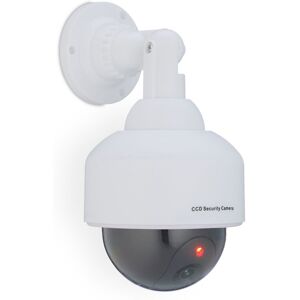 Relaxdays - 4 Cámaras Seguridad Falsa, Led Intermitente, Exterior, Prevención De Robos, Videovigilancia Mentira, Blanco Relaxdays - 4 Cámaras Seguridad Falsa, Led Intermitente, Exterior, Prevención De Robos, Videovigilancia Mentira, Blanco
