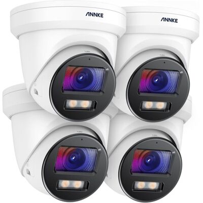 Annke 4k Cámara De Seguridad Ip Poe Exterior Color Visión Nocturna Domo Impermeable Ip67,4pcs Annke 4k Cámara De Seguridad Ip Poe Exterior Color Visión Nocturna Domo Impermeable Ip67,4pcs