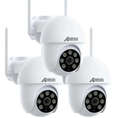 Anran - Cámaras De Videovigilancia Interiores Y Exteriores 5mp Cámara Vigilancia Wifi Exterior, Seguimiento Automático,visión Nocturna Color, 24/7 Grabación De Vídeo, Compatible Alexa, 3pcs-p3 Máx Anran - Cámaras De Videovigilancia Interiores Y Exteriores 5mp Cámara Vigilancia Wifi Exterior, Seguimiento Automático,visión Nocturna Color, 24/7 Grabación De Vídeo, Compatible Alexa, 3pcs-p3 Máx