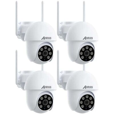 Anran - Cámaras De Videovigilancia Interiores Y Exteriores 5mp Cámara Vigilancia Wifi Exterior, Seguimiento Automático,visión Nocturna Color, 24/7 Grabación De Vídeo, Compatible Alexa, 4pcs-p3 Máx Anran - Cámaras De Videovigilancia Interiores Y Exteriores 5mp Cámara Vigilancia Wifi Exterior, Seguimiento Automático,visión Nocturna Color, 24/7 Grabación De Vídeo, Compatible Alexa, 4pcs-p3 Máx