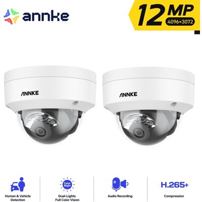Annke - 12mp Cámara De Seguridad Exterior Visión Nocturna A Color Acceso Remoto Detección De Movimiento Annke - 12mp Cámara De Seguridad Exterior Visión Nocturna A Color Acceso Remoto Detección De Movimiento