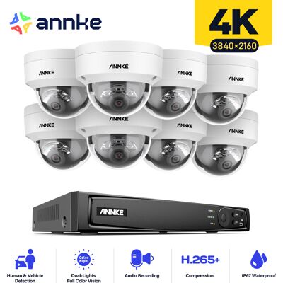 Kit De Videovigilancia Nvr 8 Canales Cámaras 8×8mp Luz Dual Inteligente Alertas Movimiento Acceso Remoto Ip67 Sistema Vigilancia Cámaras Seguridad - Annke Kit De Videovigilancia Nvr 8 Canales Cámaras 8×8mp Luz Dual Inteligente Alertas Movimiento Acceso Remoto Ip67 Sistema Vigilancia Cámaras Seguridad - Annke