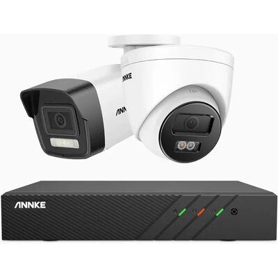 Annke - 5mp Poe Sistema De Seguridad 8ch Nvr 1 Cámara Bullet Y 1 Cámara Tower Visión Nocturna A Color,4tb Hdd Annke - 5mp Poe Sistema De Seguridad 8ch Nvr 1 Cámara Bullet Y 1 Cámara Tower Visión Nocturna A Color,4tb Hdd