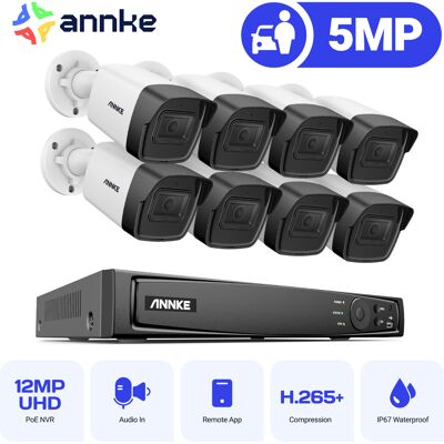 5mp Sistema De Cámaras Seguridad Poe Visión Nocturna Detección Movimient Grabación 24/7 8x5mp Cámara - Annke 5mp Sistema De Cámaras Seguridad Poe Visión Nocturna Detección Movimient Grabación 24/7 8x5mp Cámara - Annke