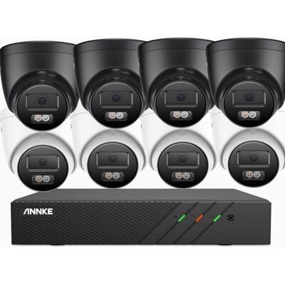 Annke - 5mp Kit De Cámara Seguridad 8 Cámara Color Visión Nocturna Detección Movimiento,1tb Hdd Annke - 5mp Kit De Cámara Seguridad 8 Cámara Color Visión Nocturna Detección Movimiento,1tb Hdd