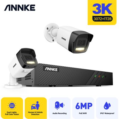 Annke - 8ch Cámaras De Videovigilancia Poe 5mp Smart Doble Luz Alarma Visión Nocturna Sistema Seguridad Annke - 8ch Cámaras De Videovigilancia Poe 5mp Smart Doble Luz Alarma Visión Nocturna Sistema Seguridad