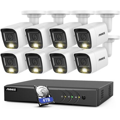 Annke - 8ch Cctv Kits 5 En 1 Dvr 82mp Smart Ir 82mp Micrófono Incorporado Monitoreo Remoto A Prueba De Agua Sistema De Cámara Cctv De Seguridad - 4tb Hdd Annke - 8ch Cctv Kits 5 En 1 Dvr 82mp Smart Ir 82mp Micrófono Incorporado Monitoreo Remoto A Prueba De Agua Sistema De Cámara Cctv De Seguridad - 4tb Hdd