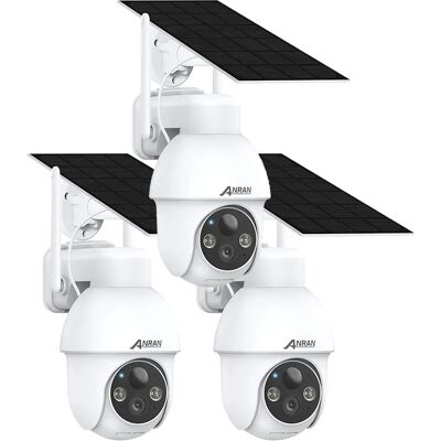 Cámara De Vigilancia Wifi Exterior 3mp Inalámbrica Solar, Alarma Sonora, Audio Bidireccional, Detección De Movimiento Pir, Visión Nocturna En Color De 30m, Compatible Con Alexa, Anran Q03 Blanco- 3 Un Cámara De Vigilancia Wifi Exterior 3mp Inalámbrica Solar, Alarma Sonora, Audio Bidireccional, Detección De Movimiento Pir, Visión Nocturna En Color De 30m, Compatible Con Alexa, Anran Q03 Blanco- 3 Un