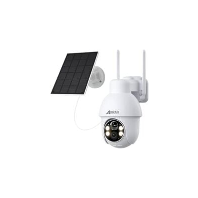 ANRAN - Cámara de Seguridad WiFi Exterior 2K con Visión Nocturna en Color - Panel Solar 360° ANRAN - Cámara de Seguridad WiFi Exterior 2K con Visión Nocturna en Color - Panel Solar 360°