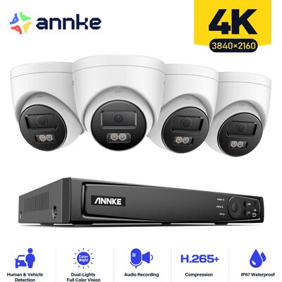 Annke - 8CH NVR 4×8MP - Cámaras torreta Annke - 8CH NVR 4×8MP - Cámaras torreta