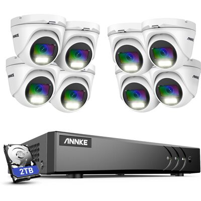 Annke - 8ch Cctv Kit 5 En 1 Dvr 8 2mp Cámara Visión Nocturna A Todo Color Sistema De Cámaras De Seguridad De Monitoreo Remoto Inteligente A Prueba De Agua - 2tb Hdd Annke - 8ch Cctv Kit 5 En 1 Dvr 8 2mp Cámara Visión Nocturna A Todo Color Sistema De Cámaras De Seguridad De Monitoreo Remoto Inteligente A Prueba De Agua - 2tb Hdd