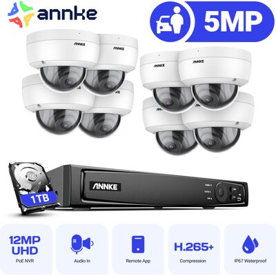 Annke H500 Poe Kit De Videovigilancia,8x5mp Poe Cámaras,visión Nocturna Sistema De Cámara Exterior 1tb Annke H500 Poe Kit De Videovigilancia,8x5mp Poe Cámaras,visión Nocturna Sistema De Cámara Exterior 1tb