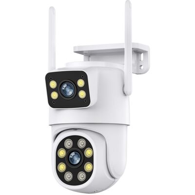 OEM Cámara De Vigilancia Wifi Para Exteriores 2.5k, Cámara Ip Ptz Para Exteriores De 360° Con Doble Lente, Visión Nocturna A Color, Detección Inteligente De Personas, Audio Bidireccional, Resistente Al Ag OEM Cámara De Vigilancia Wifi Para Exteriores 2.5k, Cámara Ip Ptz Para Exteriores De 360° Con Doble Lente, Visión Nocturna A Color, Detección Inteligente De Personas, Audio Bidireccional, Resistente Al Ag
