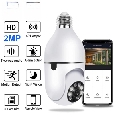 OEM Cámara De Vigilancia Panorámica Wi-fi De 360° Y 1080p Con Visión Nocturna, Audio Bidireccional, Detección De Movimiento Inteligente Y Aplicación Tuya. OEM Cámara De Vigilancia Panorámica Wi-fi De 360° Y 1080p Con Visión Nocturna, Audio Bidireccional, Detección De Movimiento Inteligente Y Aplicación Tuya.
