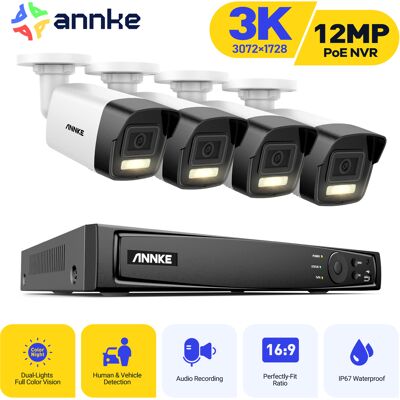 ANNKE - NVR 4-Channel - 12MP - H.265+ - Sistema de Seguridad ANNKE - NVR 4-Channel - 12MP - H.265+ - Sistema de Seguridad