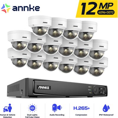 Annke - 12MP PoE Kit de videovigilancia - 16 cámaras Annke - 12MP PoE Kit de videovigilancia - 16 cámaras