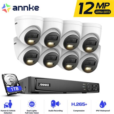 12mp Kit De Videovigilancia Cámaras Smart Dual Luz Visión Nocturna Detección Movimiento 8×cámara Seguridad - 1tb - Annke 12mp Kit De Videovigilancia Cámaras Smart Dual Luz Visión Nocturna Detección Movimiento 8×cámara Seguridad - 1tb - Annke