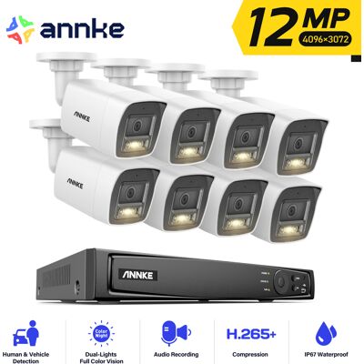 Annke - 12MP PoE Kit - 8 Cámaras - Kit de Cámaras de Seguridad Annke - 12MP PoE Kit - 8 Cámaras - Kit de Cámaras de Seguridad