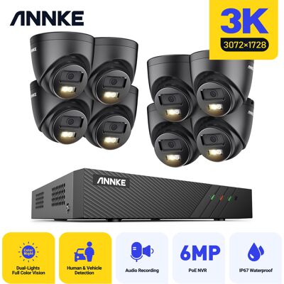 5mp Kit Cámara Vigilancia 8 Cámaras Smart Visión Nocturna Doble Luz Motion Detection Cctv Sistema Cámara Seguridad - Annke 5mp Kit Cámara Vigilancia 8 Cámaras Smart Visión Nocturna Doble Luz Motion Detection Cctv Sistema Cámara Seguridad - Annke