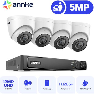 ANNKE - 4K NVR Kit - 4x5MP - IP67 - Sistema de seguridad ANNKE - 4K NVR Kit - 4x5MP - IP67 - Sistema de seguridad