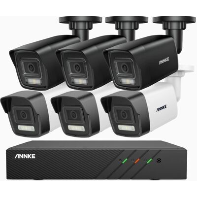 3k Poe Sistema De Videovigilancia,6 Cámara Detección De Movimiento Color Visión Nocturna,1tb Hdd - Annke 3k Poe Sistema De Videovigilancia,6 Cámara Detección De Movimiento Color Visión Nocturna,1tb Hdd - Annke