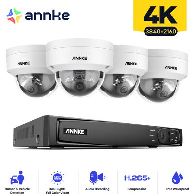 Kit De Videovigilancia Nvr 8 Canales Cámaras 4×8mp Luz Dual Inteligente Alertas Movimiento Acceso Remoto Ip67 Sistema Vigilancia Cámaras Seguridad - Annke Kit De Videovigilancia Nvr 8 Canales Cámaras 4×8mp Luz Dual Inteligente Alertas Movimiento Acceso Remoto Ip67 Sistema Vigilancia Cámaras Seguridad - Annke