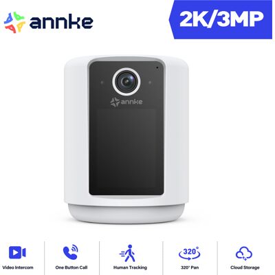 Annke - 3mp Wifi Cámara Ip De Seguridad Audio Bidireccional Y Pantalla De 2,4 Pulgadas Annke - 3mp Wifi Cámara Ip De Seguridad Audio Bidireccional Y Pantalla De 2,4 Pulgadas
