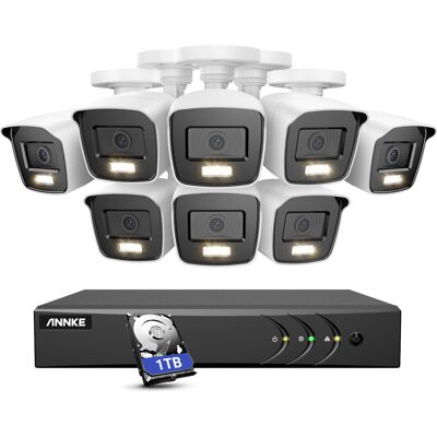 Annke 8ch Kit De Cámara De Seguridad Dvr 5mp 8 Cámaras Visión Nocturna A Color Alertas Correo Electrónico Detección Movimiento,1tb Hdd Annke 8ch Kit De Cámara De Seguridad Dvr 5mp 8 Cámaras Visión Nocturna A Color Alertas Correo Electrónico Detección Movimiento,1tb Hdd