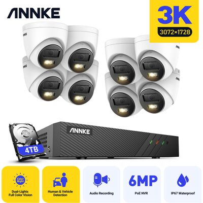5mp Kits De Videovigilancia Exteriores 8 Cámara Vigilancia Visión Nocturna Sistema Seguridad Remote App/pc 4tb - Annke 5mp Kits De Videovigilancia Exteriores 8 Cámara Vigilancia Visión Nocturna Sistema Seguridad Remote App/pc 4tb - Annke