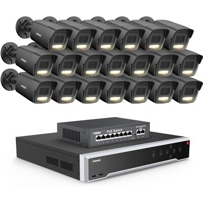3k Cámara De Seguridad Exterior, 32ch Nvr 20× Cámara Ip Poe Visión Nocturna Color H.265+,remote Access Kit De Videovigilancia,8tb Hdd - Annke 3k Cámara De Seguridad Exterior, 32ch Nvr 20× Cámara Ip Poe Visión Nocturna Color H.265+,remote Access Kit De Videovigilancia,8tb Hdd - Annke