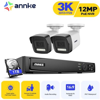 Annke Sistema De Cámaras Seguridad Exterior 2 Cámaras Detección Movimiento Alarma E-mali Kit Cámara De Vigilancia Acceso Remoto 1 Tb Annke Sistema De Cámaras Seguridad Exterior 2 Cámaras Detección Movimiento Alarma E-mali Kit Cámara De Vigilancia Acceso Remoto 1 Tb