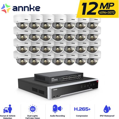 12mp Kit De Cámara Seguridad Cable,32ch Nvr 28 Cámara Poe Visión Nocturna Detección Movimiento Kit De Videovigilancia App/pc Remoto - Annke 12mp Kit De Cámara Seguridad Cable,32ch Nvr 28 Cámara Poe Visión Nocturna Detección Movimiento Kit De Videovigilancia App/pc Remoto - Annke