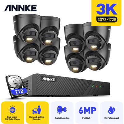 Annke 5mp Kit Cámara Vigilancia 8 Cámaras Smart Visión Nocturna Doble Luz Motion Detection Cctv Sistema Cámara Seguridad 2tb Annke 5mp Kit Cámara Vigilancia 8 Cámaras Smart Visión Nocturna Doble Luz Motion Detection Cctv Sistema Cámara Seguridad 2tb