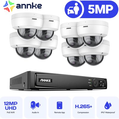 H500 Poe Kit De Videovigilancia,8x5mp Poe Cámaras,visión Nocturna Sistema De Cámara Exterior - Annke H500 Poe Kit De Videovigilancia,8x5mp Poe Cámaras,visión Nocturna Sistema De Cámara Exterior - Annke