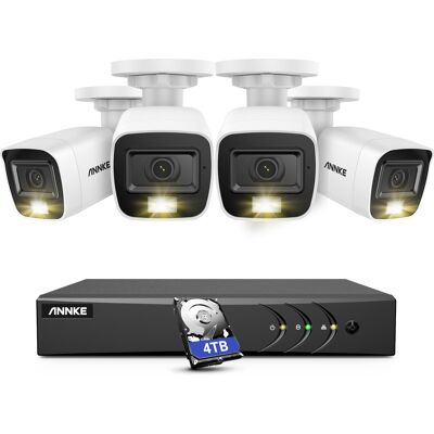 Annke - 8ch Cctv Kits 5 En 1 Dvr 42mp Micrófono Incorporado Smart Ir Sistema De Cámaras De Seguridad De Monitoreo Remoto A Prueba De Agua - 4tb Hdd Annke - 8ch Cctv Kits 5 En 1 Dvr 42mp Micrófono Incorporado Smart Ir Sistema De Cámaras De Seguridad De Monitoreo Remoto A Prueba De Agua - 4tb Hdd