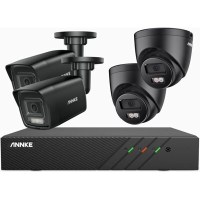 Annke - 5mp Poe Sistema De Videovigilancia,4 Cámara Detección De Movimiento Color Visión Nocturna App/pc Remoto,4tb Hdd Annke - 5mp Poe Sistema De Videovigilancia,4 Cámara Detección De Movimiento Color Visión Nocturna App/pc Remoto,4tb Hdd