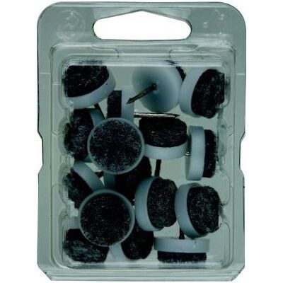 DRANSFELD Almohadilla Fieltro Nagel Inh.16,18mm Blanco (por 10) DRANSFELD Almohadilla Fieltro Nagel Inh.16,18mm Blanco (por 10)