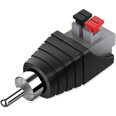 OEM Conector Adaptador Macho Rca, Presión De Enchufe, Presión De Resorte Rca Macho A Av Para Altavoz De Audio, Rca A Altavoz OEM Conector Adaptador Macho Rca, Presión De Enchufe, Presión De Resorte Rca Macho A Av Para Altavoz De Audio, Rca A Altavoz