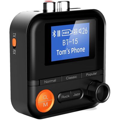 OEM Bluetooth Audio Adapter - Bt 5.2 - 3.5mm Aux Rca Sd Card Slot Nfc - Receiver Transmitter - Black OEM Bluetooth Audio Adapter - Bt 5.2 - 3.5mm Aux Rca Sd Card Slot Nfc - Receiver Transmitter - Black