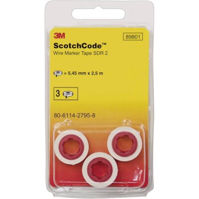 3m Marcadores De Cable Preimpresos Blancos 300 Uds Por Rollo 3m Marcadores De Cable Preimpresos Blancos 300 Uds Por Rollo