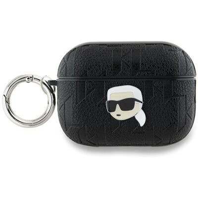 Funda Karl Lagerfeld AirPods Pro 2 - Monograma Negro - Protección Funda Karl Lagerfeld AirPods Pro 2 - Monograma Negro - Protección