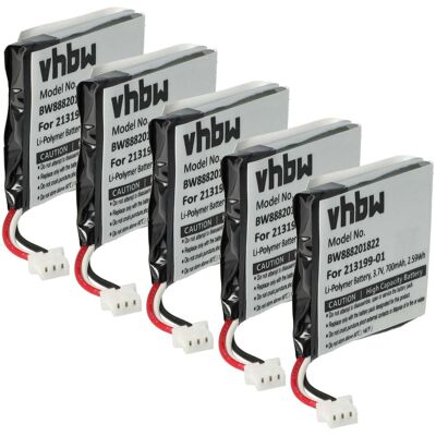 Vhbw 5x Batería Compatible Con Plantronics Voyager B8200 Auriculares Inalámbricos, Cascos (650 Mah, 3,7 V, Li-poli) Vhbw 5x Batería Compatible Con Plantronics Voyager B8200 Auriculares Inalámbricos, Cascos (650 Mah, 3,7 V, Li-poli)