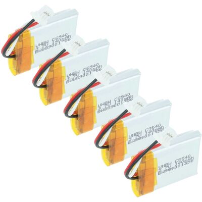 Vhbw 5x Batería Compatible Con Plantronics Savi Cs540a (desde 05/2021) Auriculares Inalámbricos, Cascos (140 Mah, 3,7 V, Li-poli) Vhbw 5x Batería Compatible Con Plantronics Savi Cs540a (desde 05/2021) Auriculares Inalámbricos, Cascos (140 Mah, 3,7 V, Li-poli)